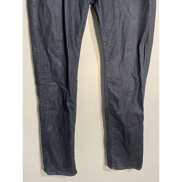 7 for All Mankind Standard Button Fly Men’s Size 33 Dark Wash Straight Leg - Picture 2 of 13